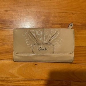 Coach Nude Patent Leather Wallet - 8x5